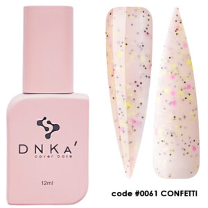 Rubber Base FRENCH DNKa' (cover) #0061 CONFETTI,  12 ml